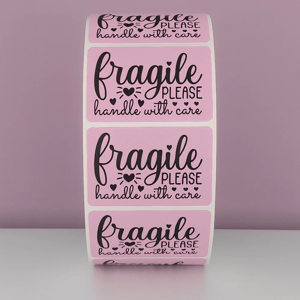 Fragile Handle With Care Stickers Shipping Labels for Packages, Mailing,Packing